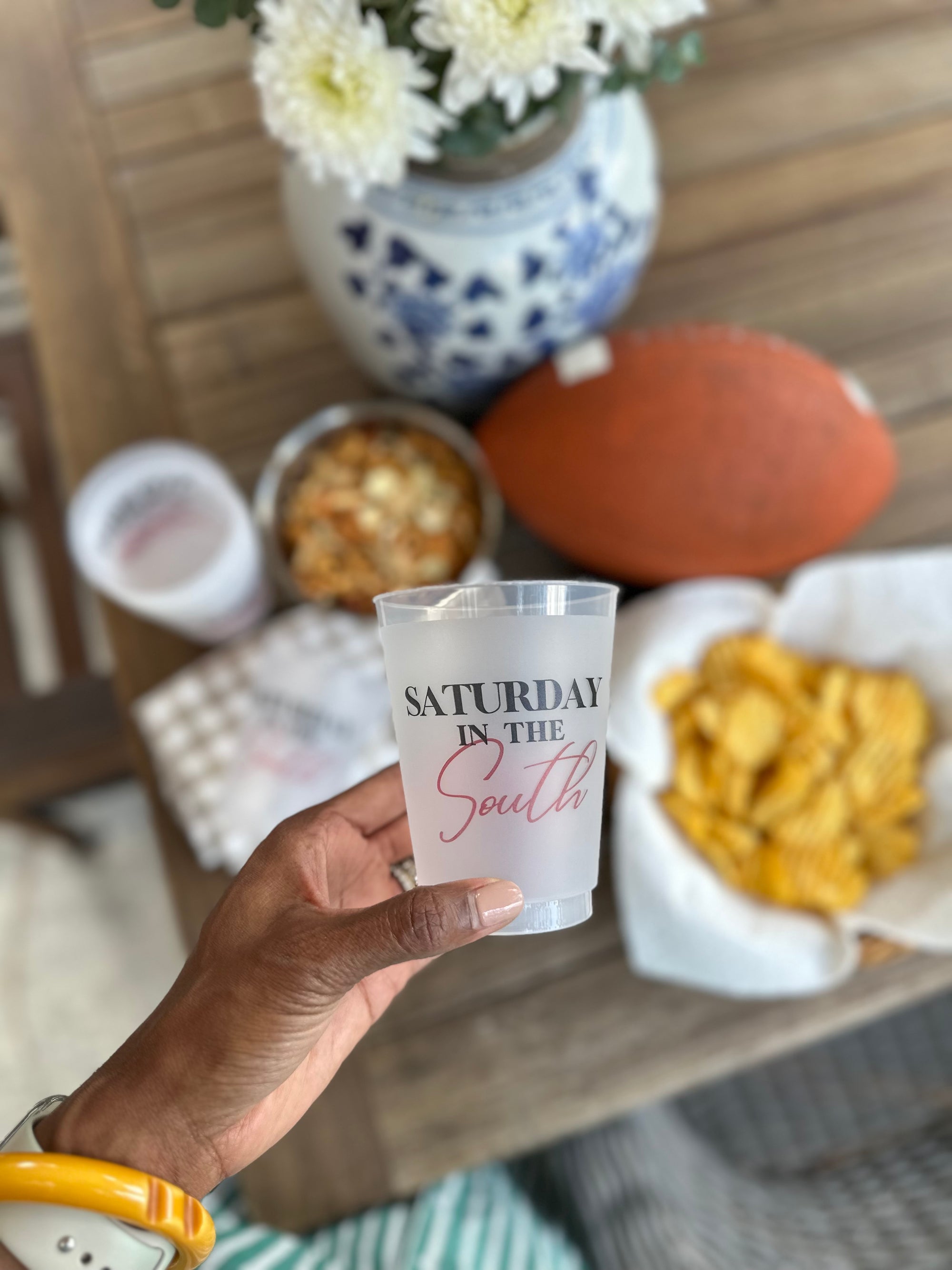 Gamecocks Saturday in the South Frosted Flex 16 oz Shatterproof Cup | Sleeve of 8